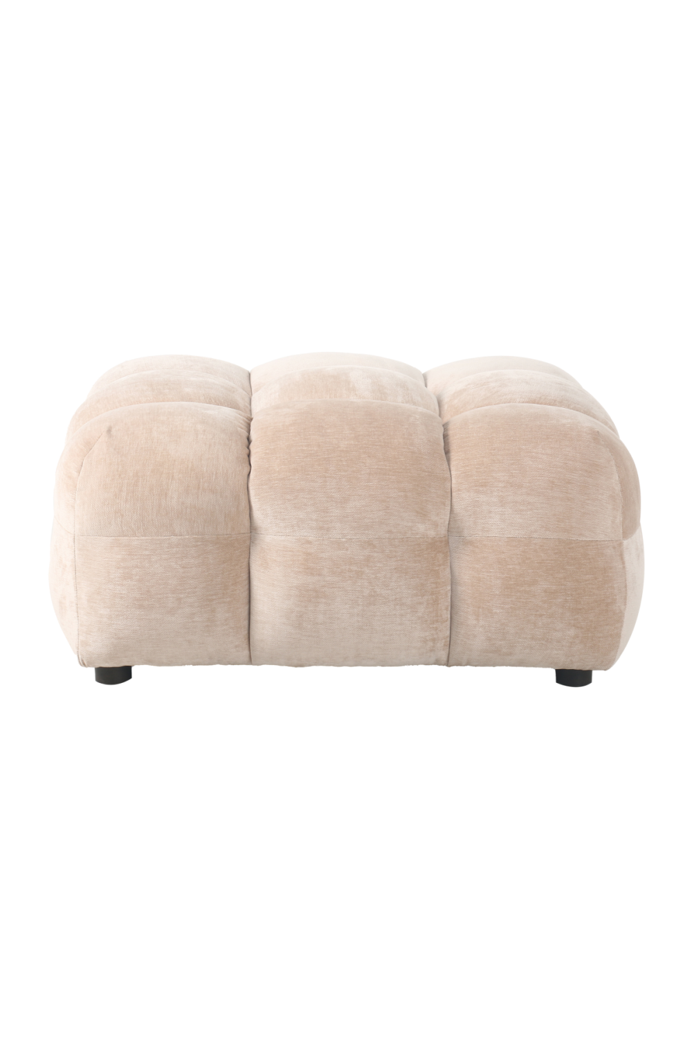 Tufted Velvet Ottoman | Dutchbone Hackman | OROA.com
