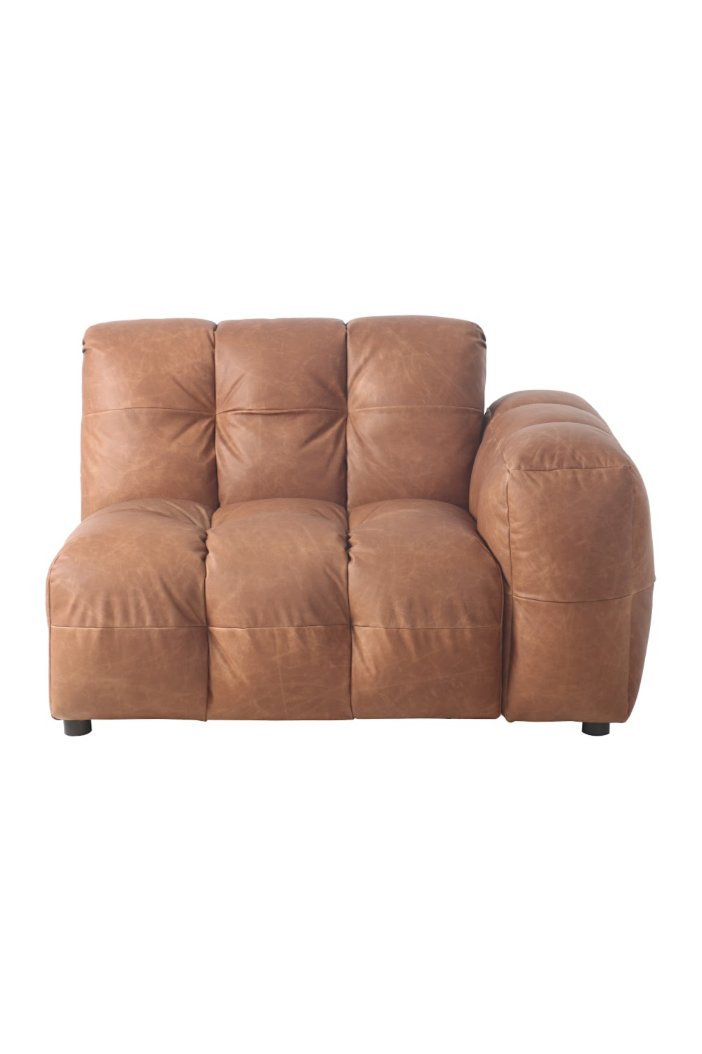 Leather Right-Armed Sofa | Dutchbone Hackman | OROA.com