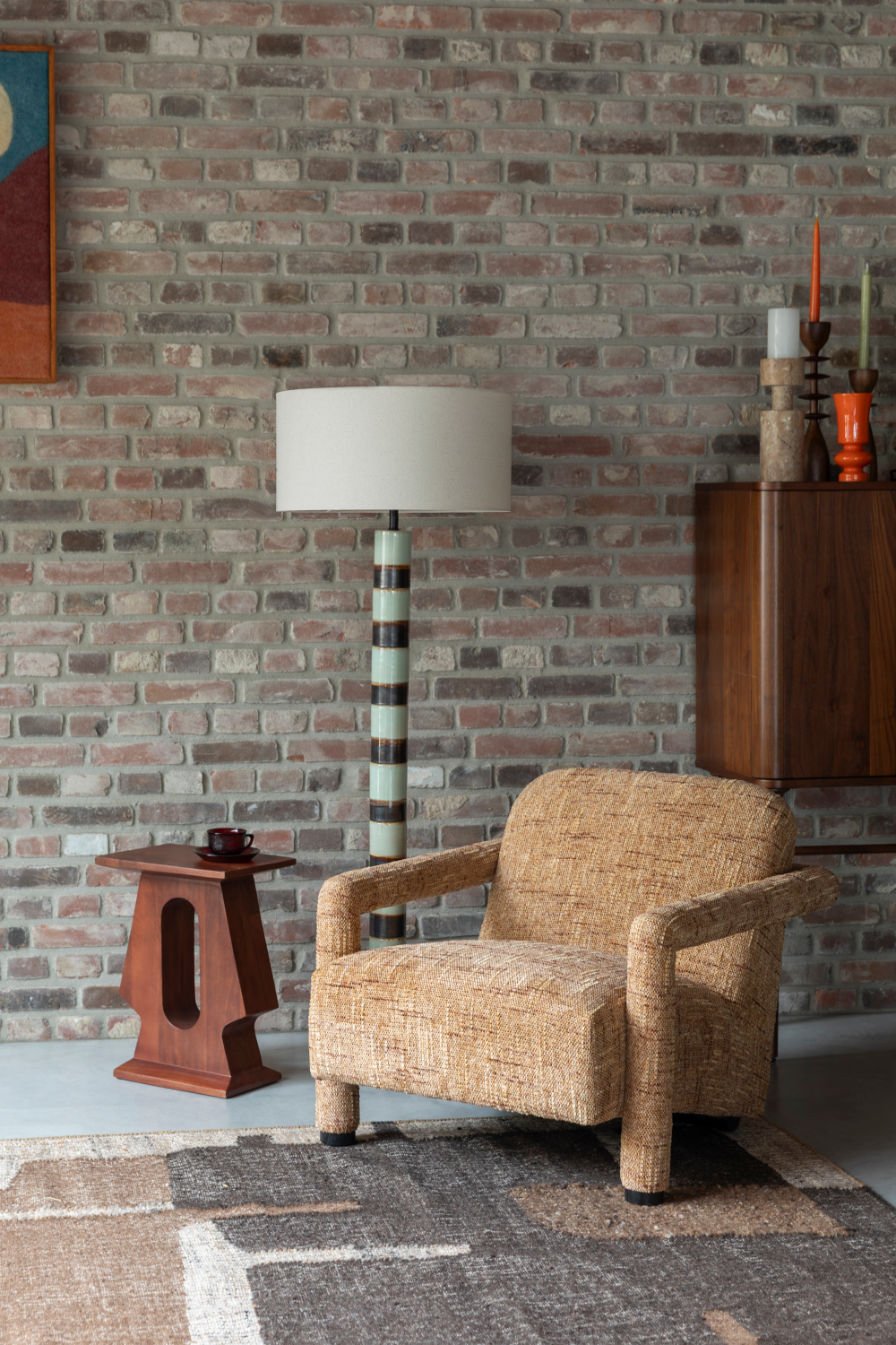 Melange Fabric Lounge Chair | Dutchbone Kent | Oroa.com