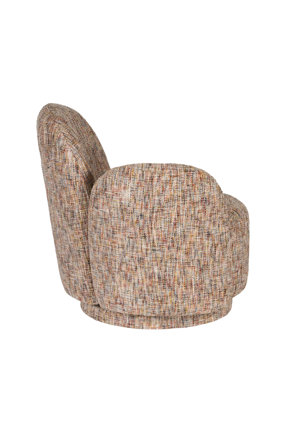 Melange Fabric Swivel Lounge Chair | Dutchone Rose | Oroa.com