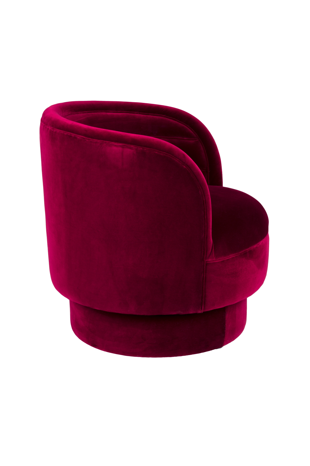 Red Velvet Swivel Lounge Chair | Dutchbone Dorothy | Oroa.com