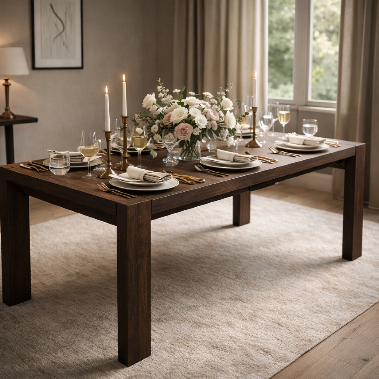 Wooden Rectangular Dining Table | Oroa.com