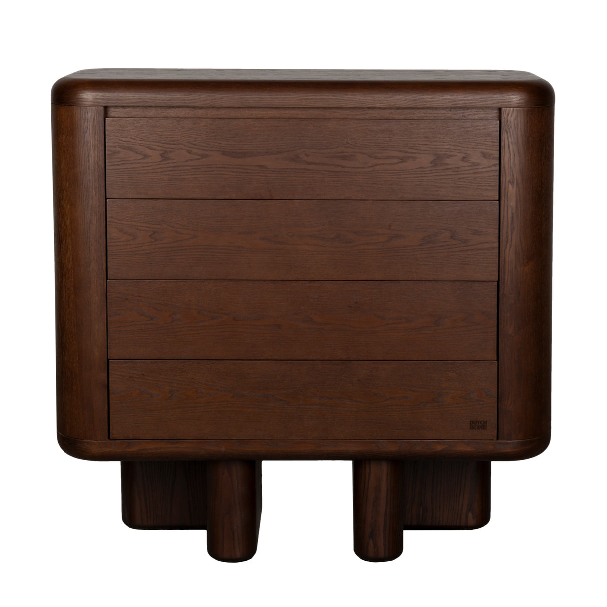 Walnut Wood 3-Drawer Cabinet | Oroa.com