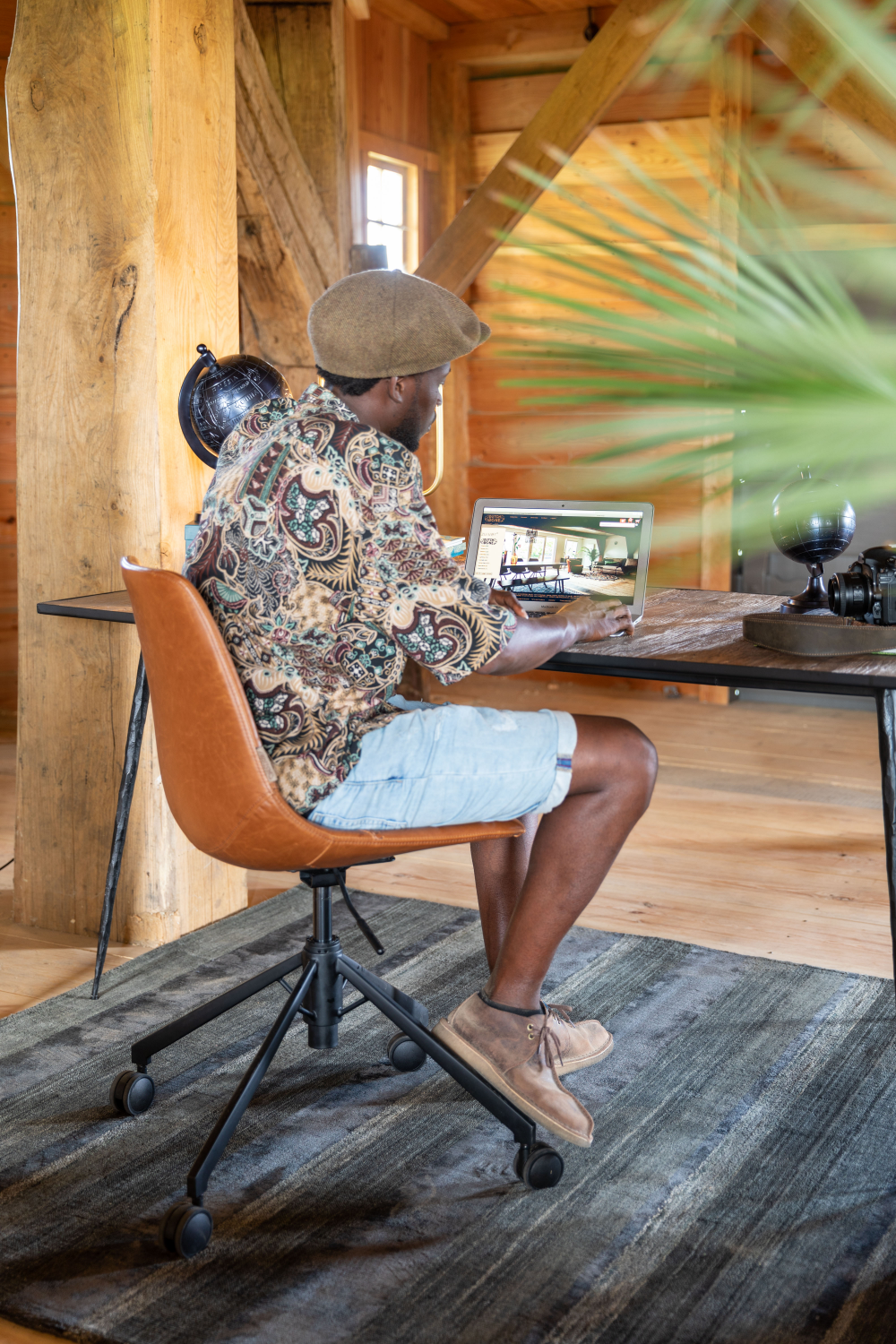 Vintage Leather Office Chair | Dutchbone Franky | OROA.com