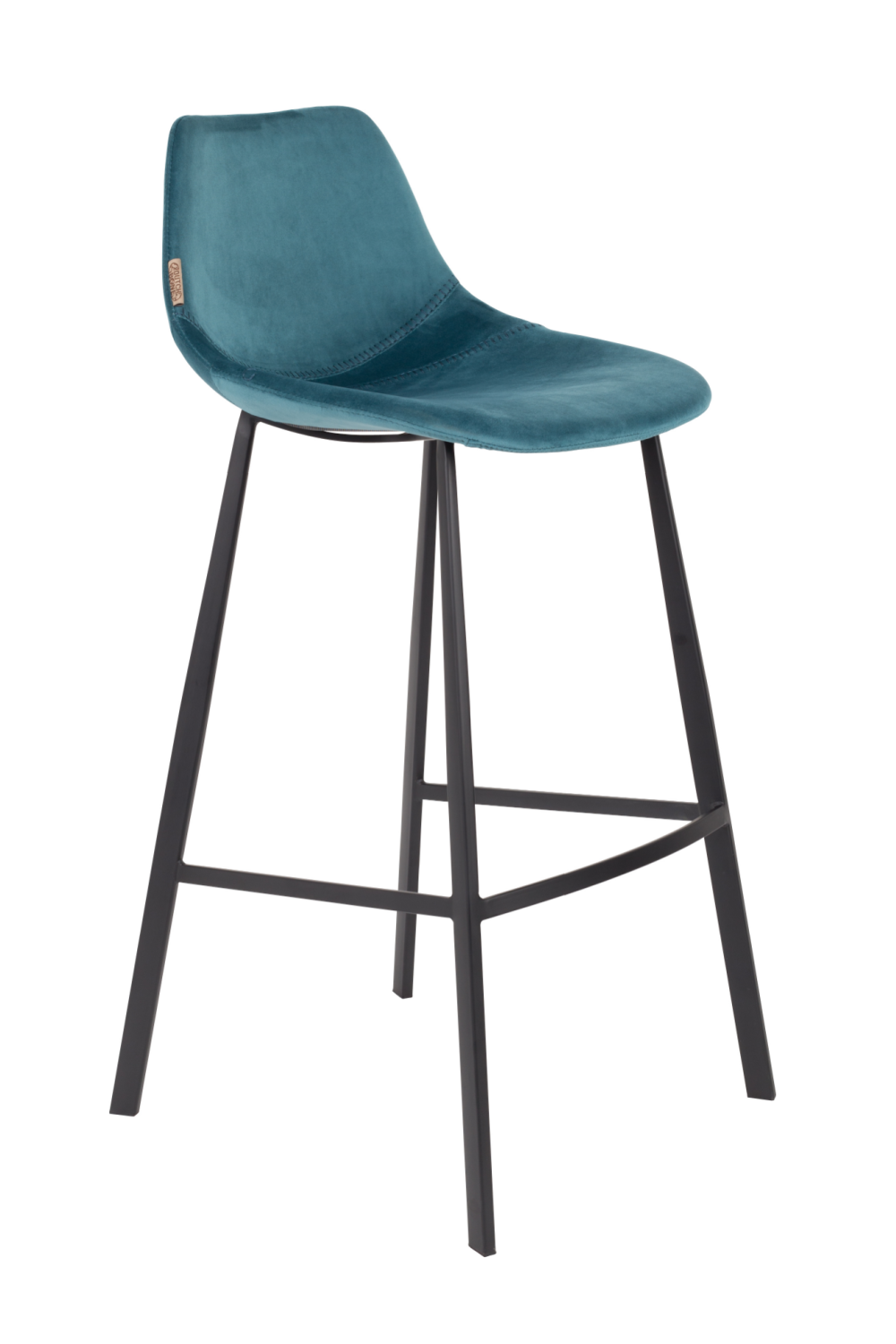 Velvet Upholstered Bar Stools (2) | Dutchbone Franky | OROA.com