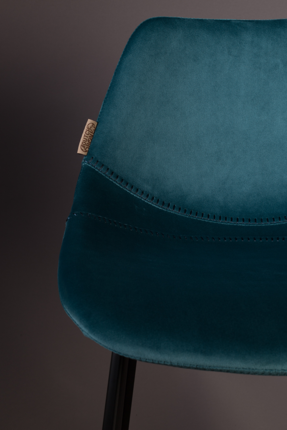 Velvet Upholstered Bar Stools (2) | Dutchbone Franky | OROA.com
