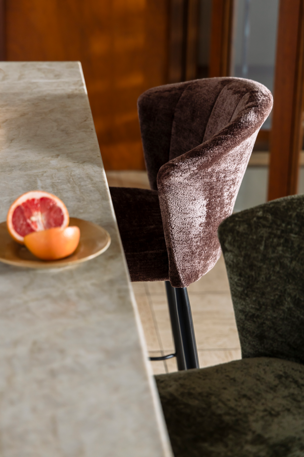 Upholstered Counter Stools (2) | Dutchbone Georgia | Oroa.com