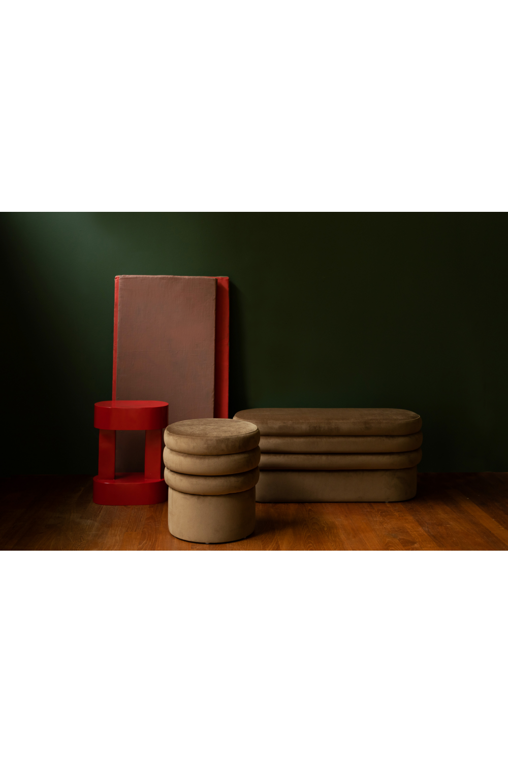 Upholstered Oval Bench | Dutchbone Aditi | OROA.com