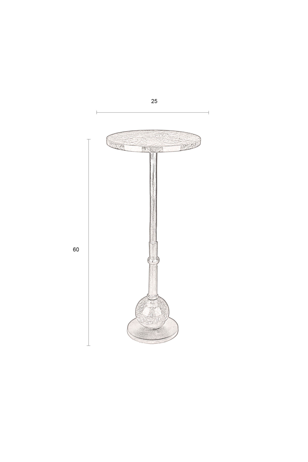 Marble Pedestal Side Table | Dutchbone Everest | OROA.com