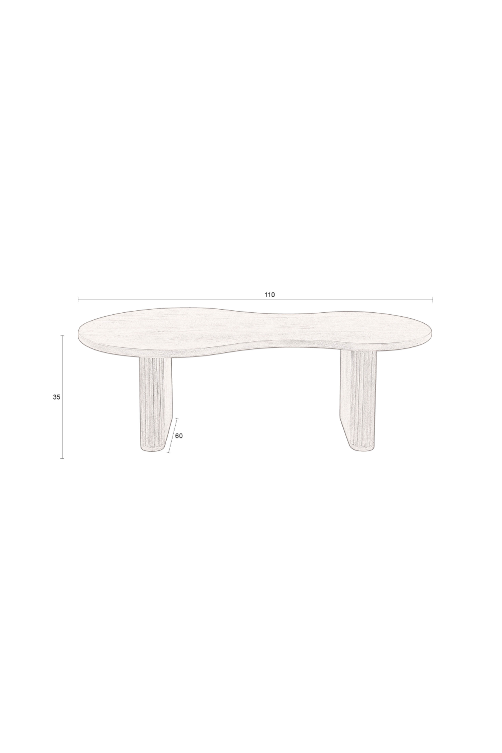 Solid Mango Wood Coffee Table | Dutchbone Tilon | OROA.com