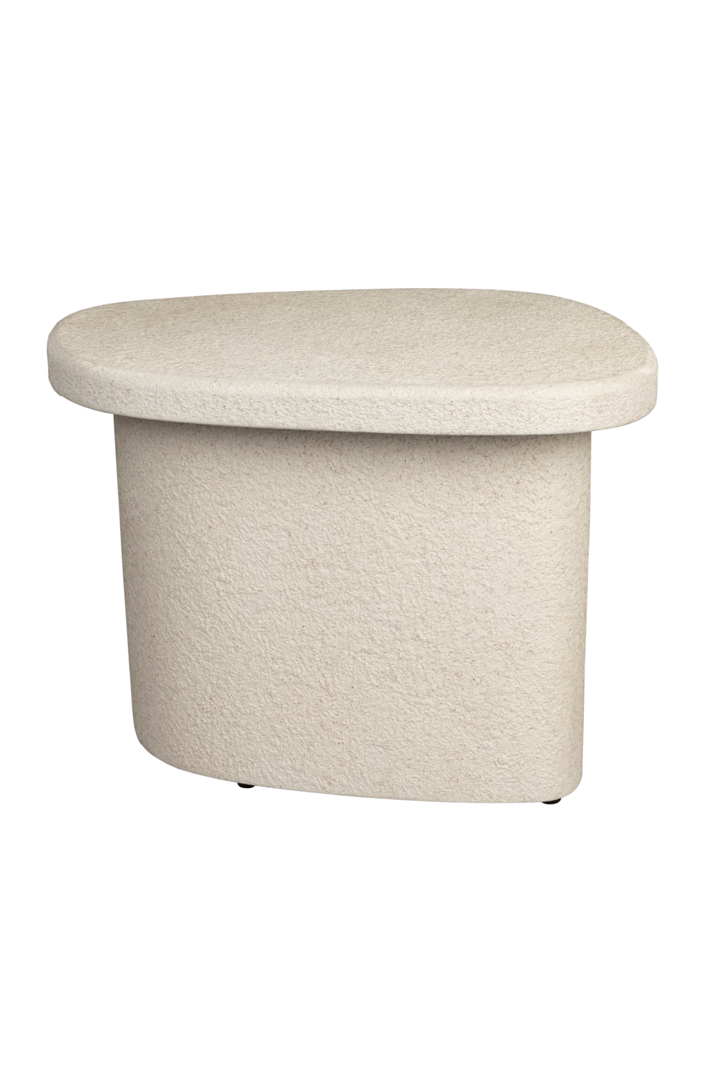 Organic-Shaped Beige Side Table | Dutchbone Veda | OROA.com