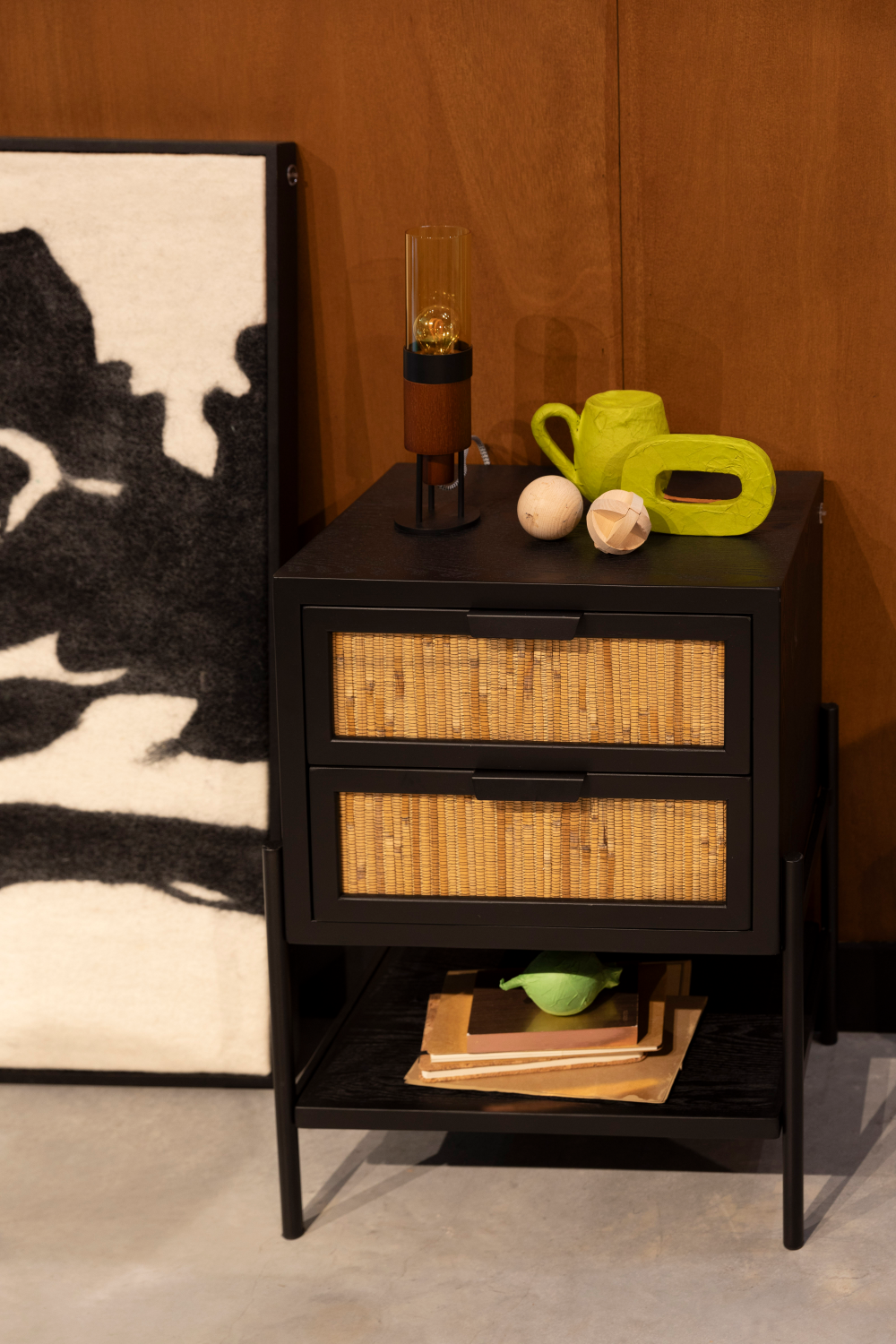 Rattan Bedside Table | Dutchbone Yasu | OROA.com