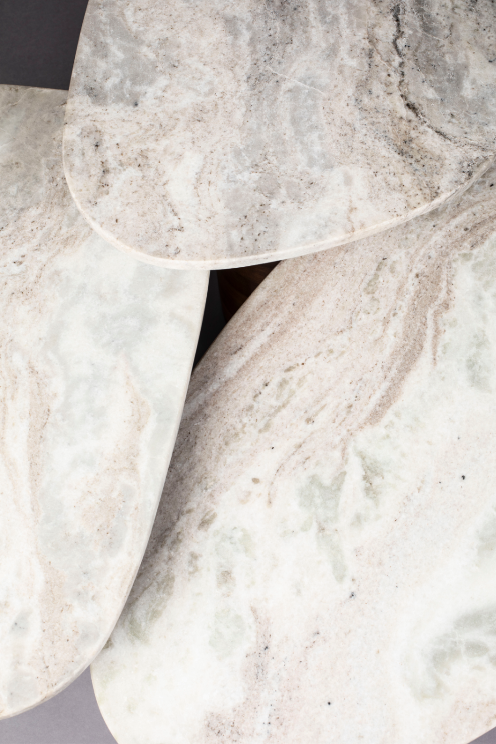 Marble Pedestal Side Tables (3) | Dutchbone Suki | OROA.com