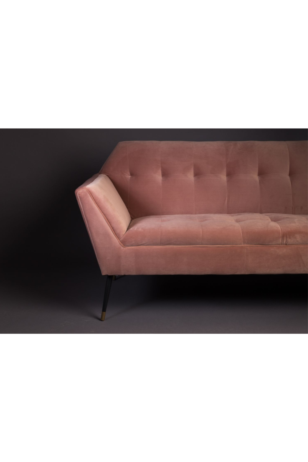 Pink Velvet 2-Seater Sofa | Dutchbone Kate | DutchFurniture.com