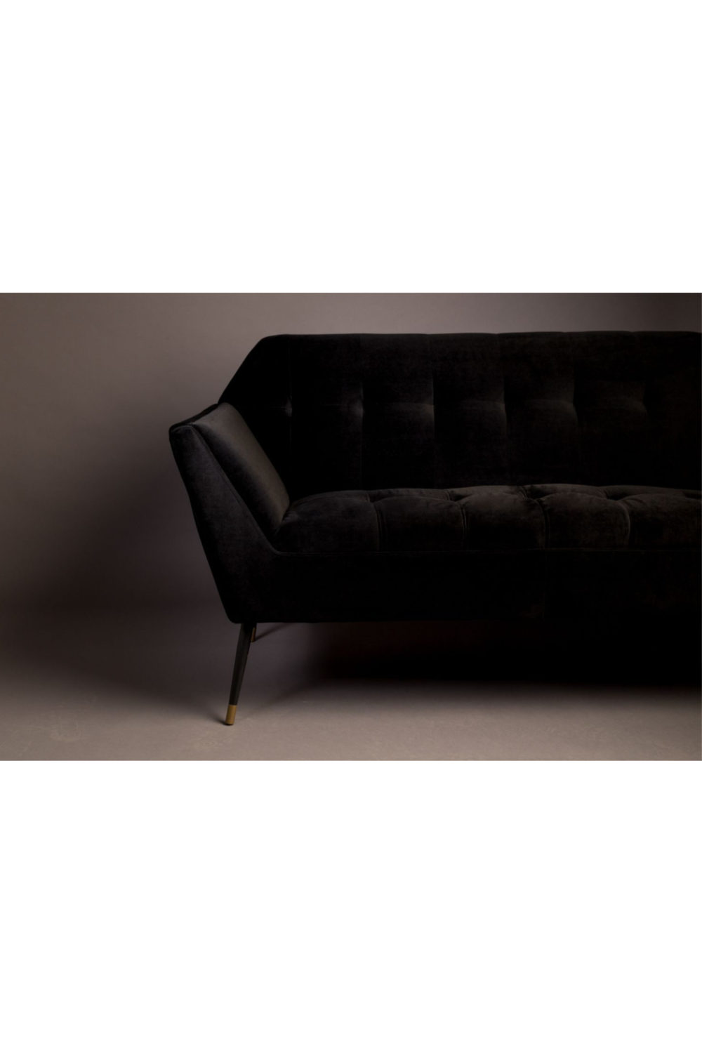 Black Velvet 2-Seater Sofa | Dutchbone Kate | DutchFurniture.com