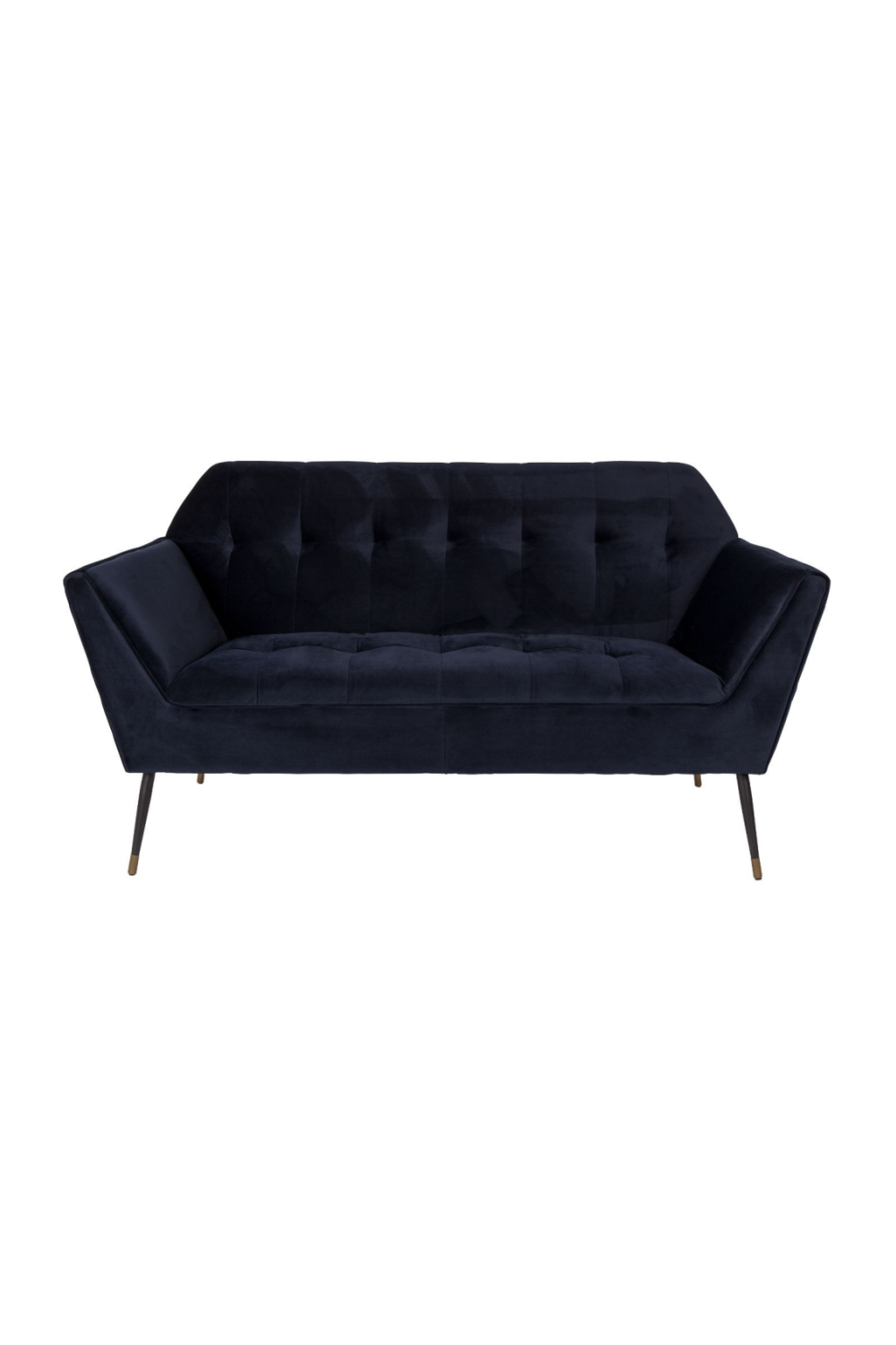 Deep Blue Velvet 2-Seater Sofa | Dutchbone Kate | DutchFurniture.com