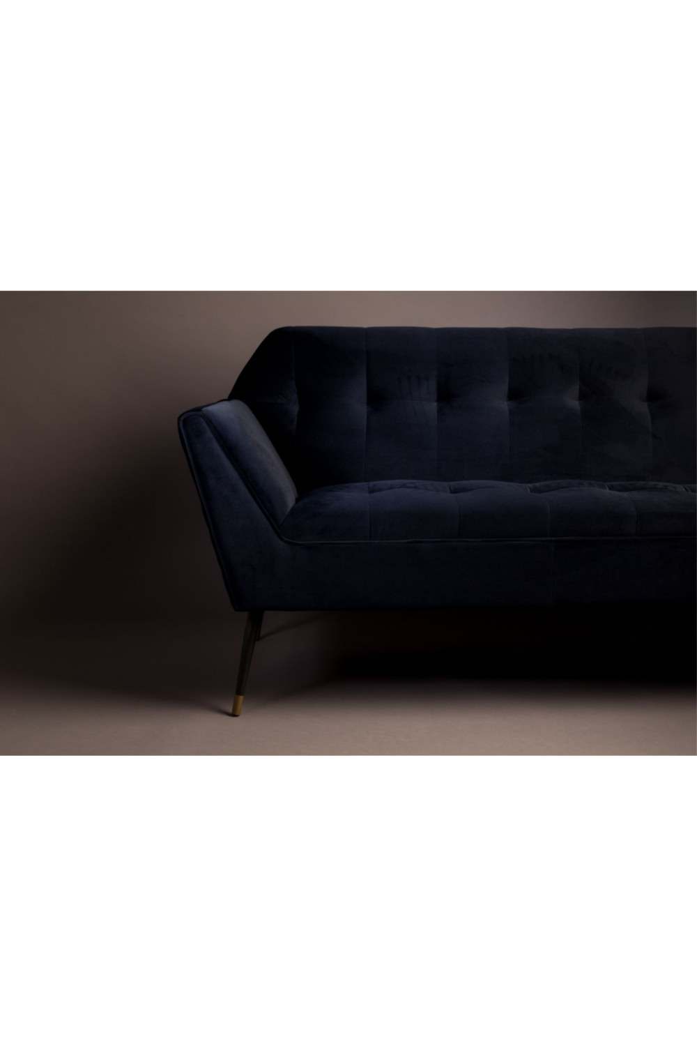 Deep Blue Velvet 2-Seater Sofa | Dutchbone Kate | DutchFurniture.com