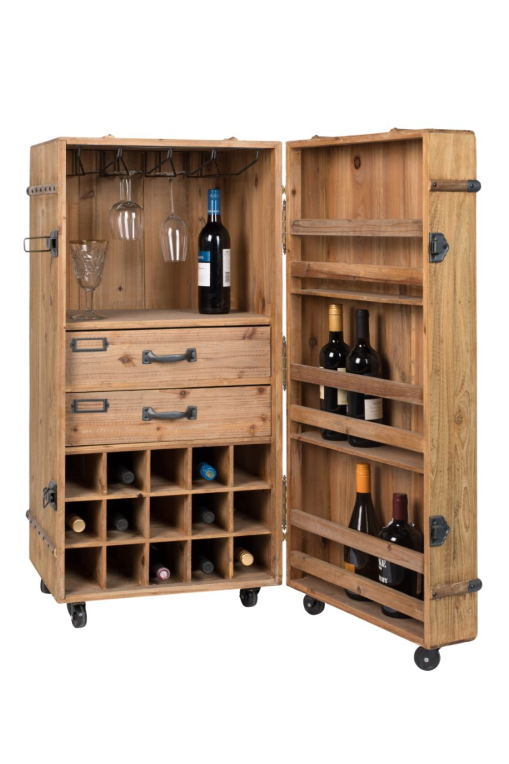 Wheeled Bar Cabinet | Oroa.com