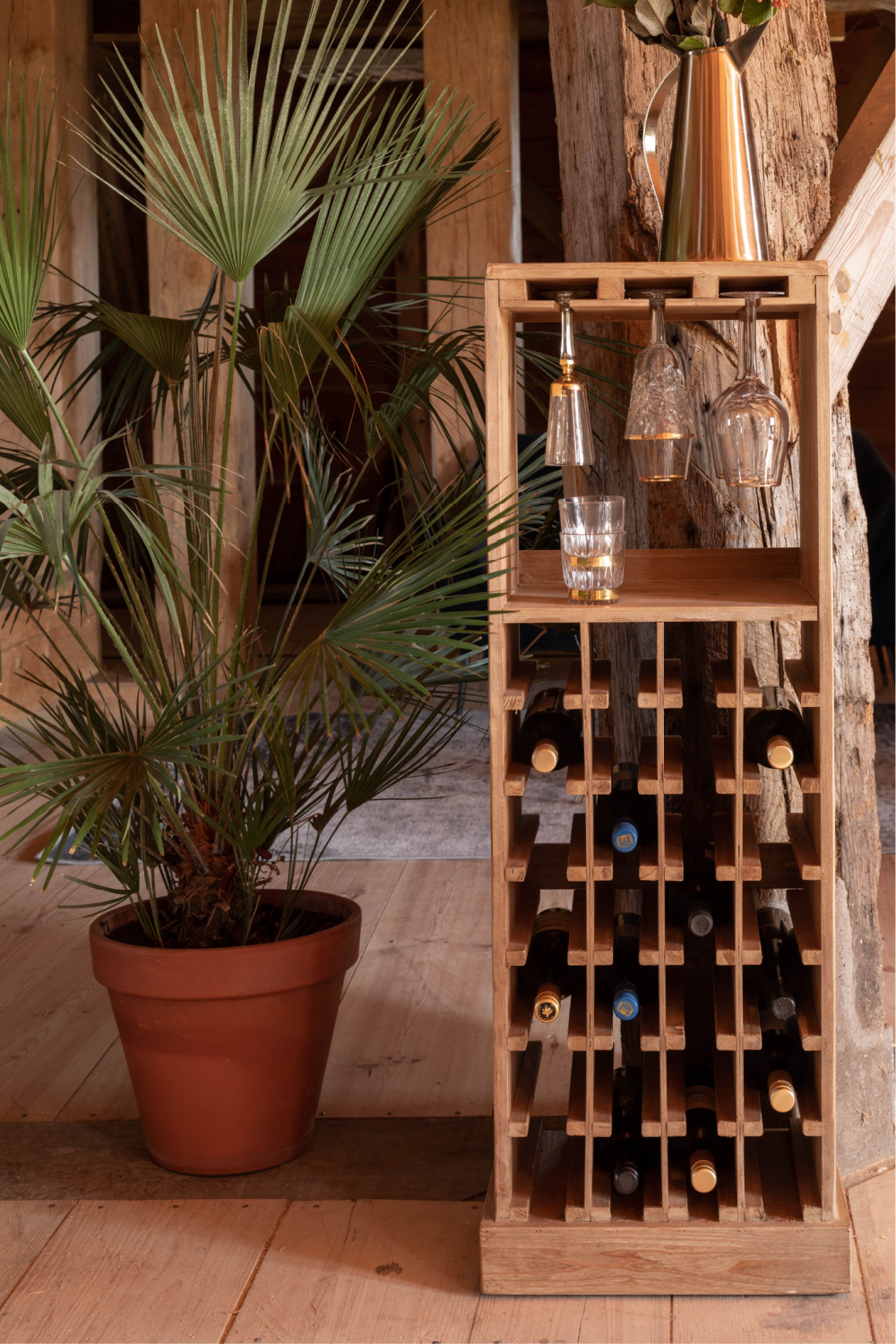 Tall Wooden Wine Cabinet | Oroa.com