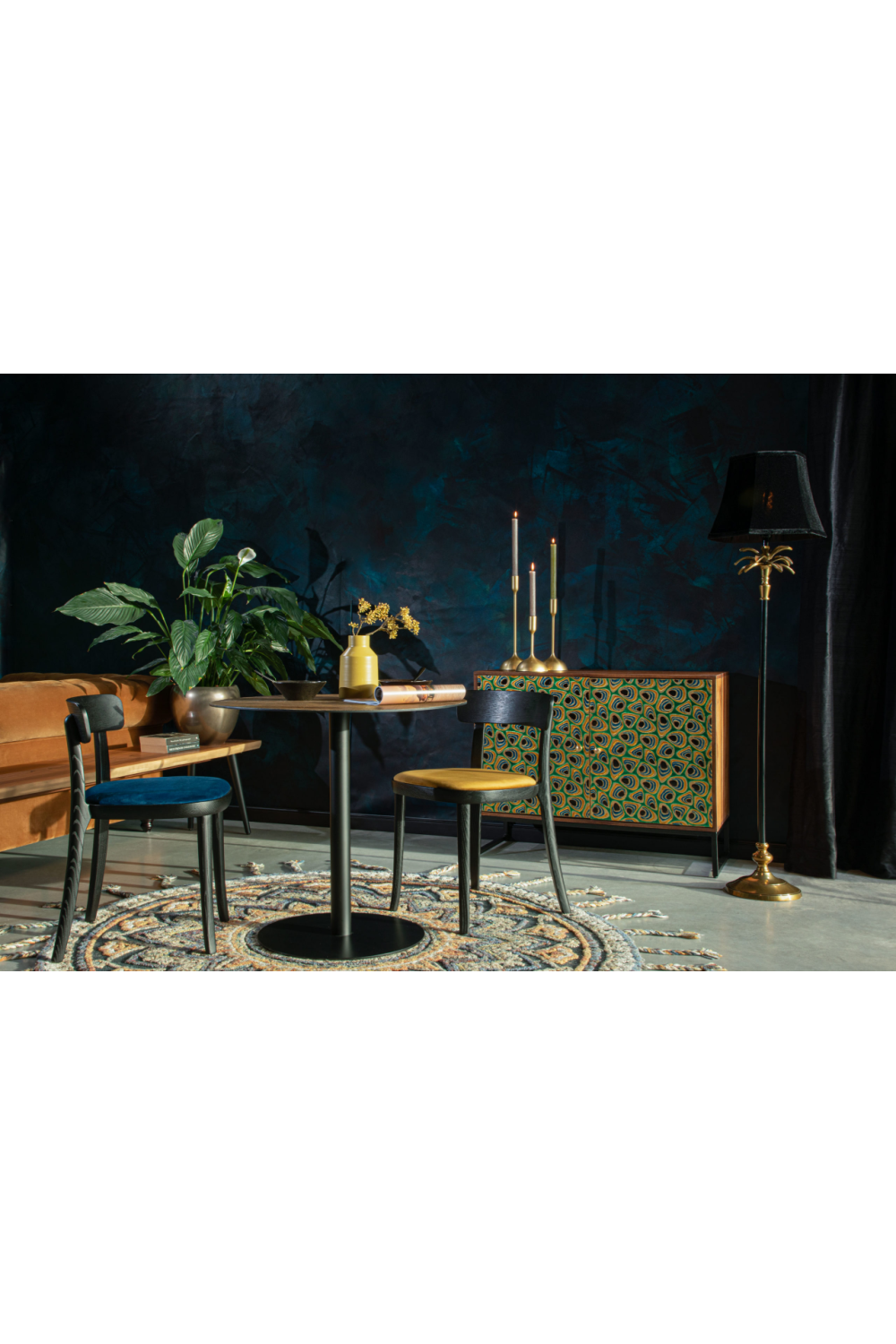 Mango Wood Multi-colored Cabinet | Dutchbone Meena | OROA.com