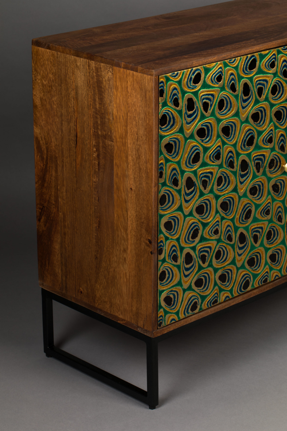 Mango Wood Multi-colored Cabinet | Dutchbone Meena | OROA.com