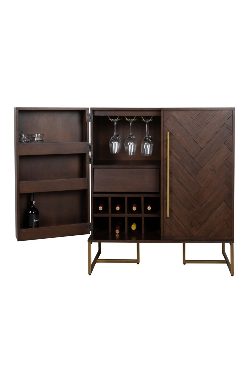 Wood 2-Door Cabinet | Oroa.com