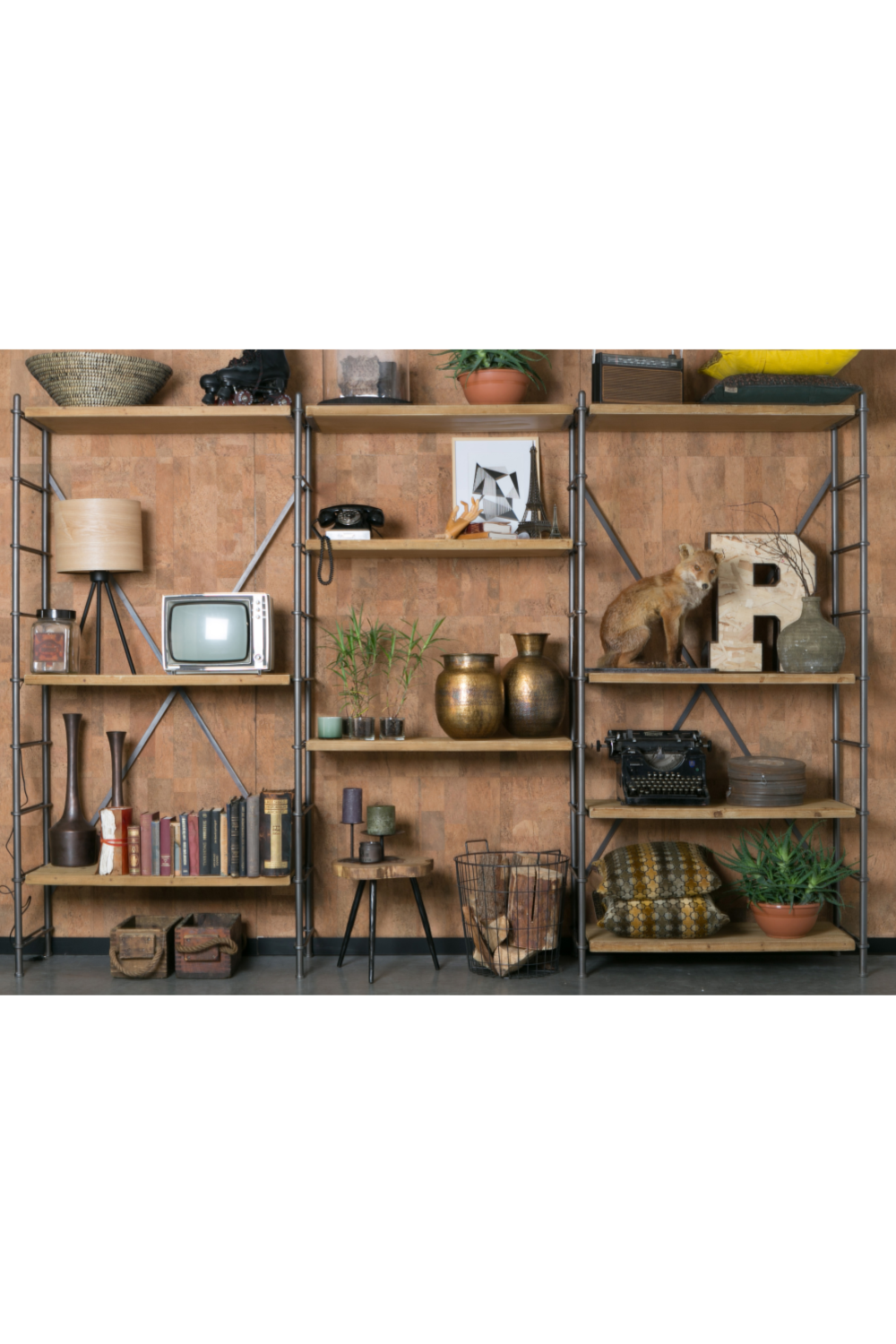 5-Shelf Storage Cabinet | Dutchbone Iron | OROA.com