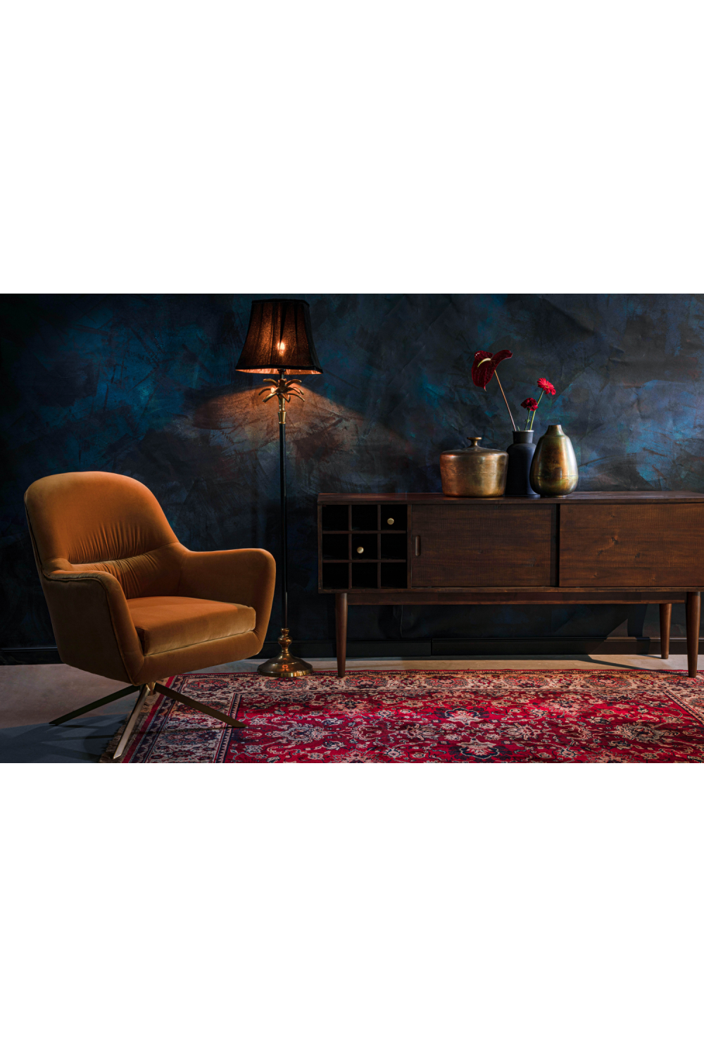 Modern Art Deco Floor Lamp | Dutchbone Cresta | OROA.com