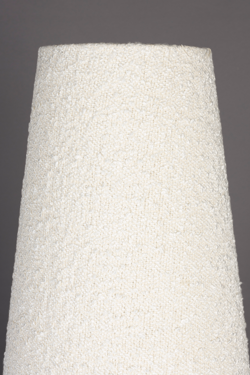 Beige Bouclé Conical Floor Lamp | Oroa.com