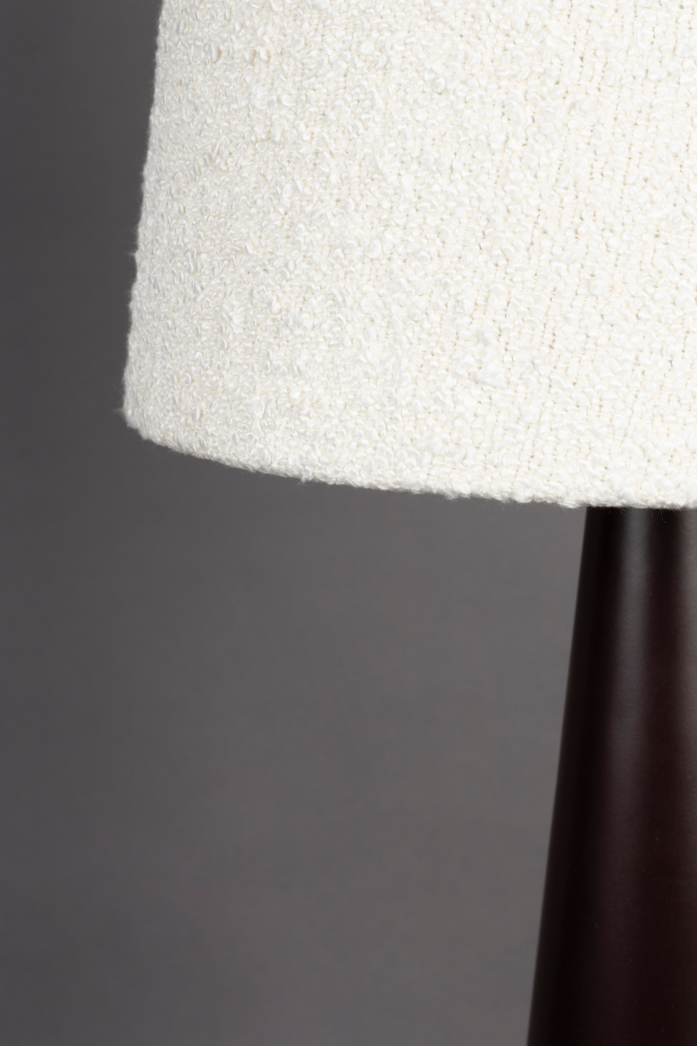 Beige Bouclé Conical Floor Lamp | Oroa.com