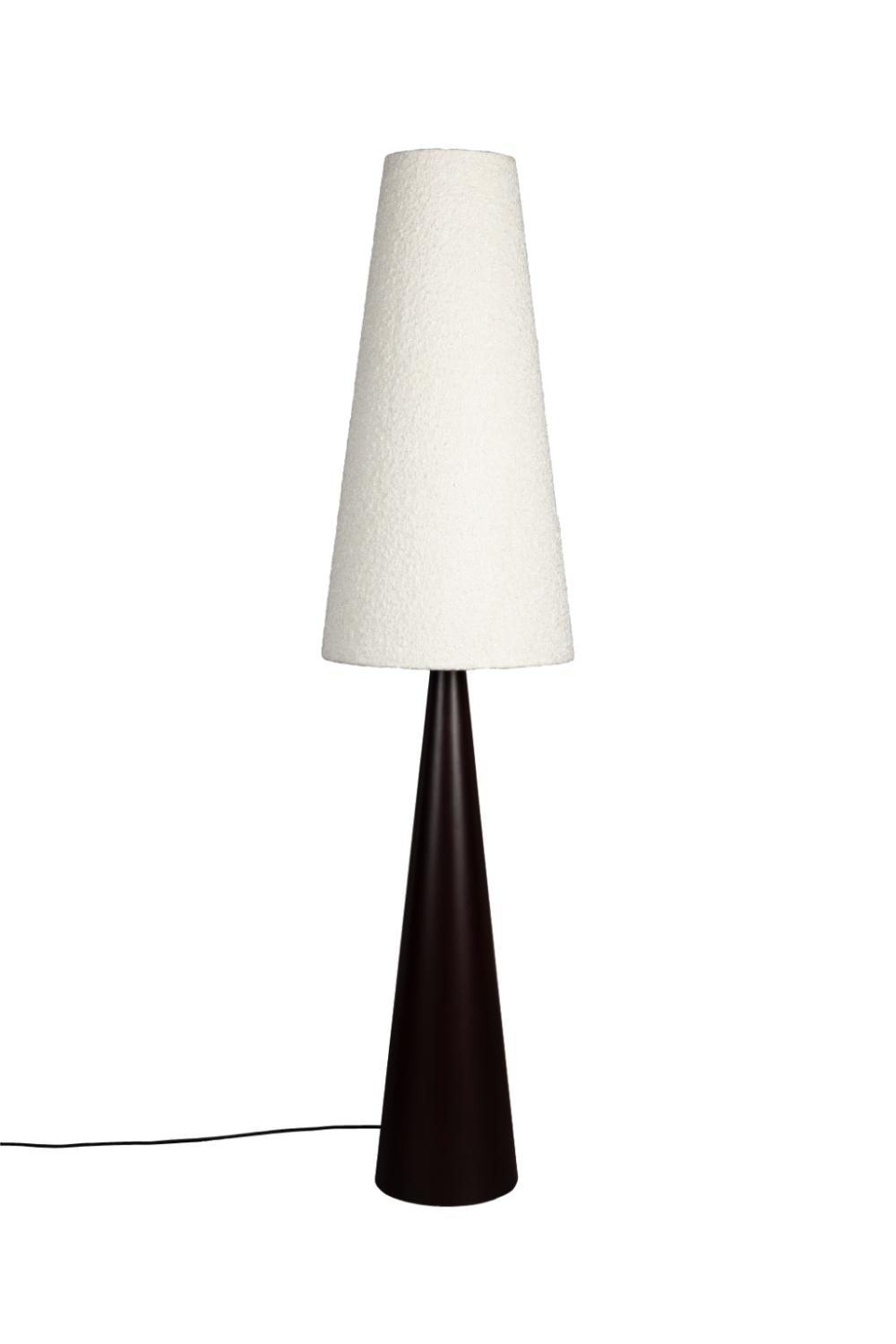 Beige Bouclé Conical Floor Lamp | Oroa.com