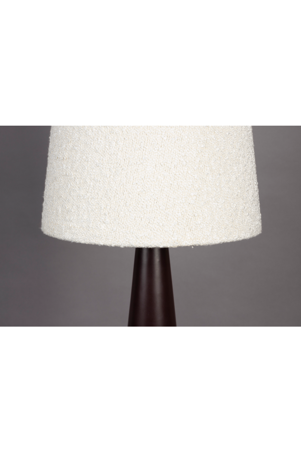 Beige Bouclé Conical Floor Lamp | Oroa.com