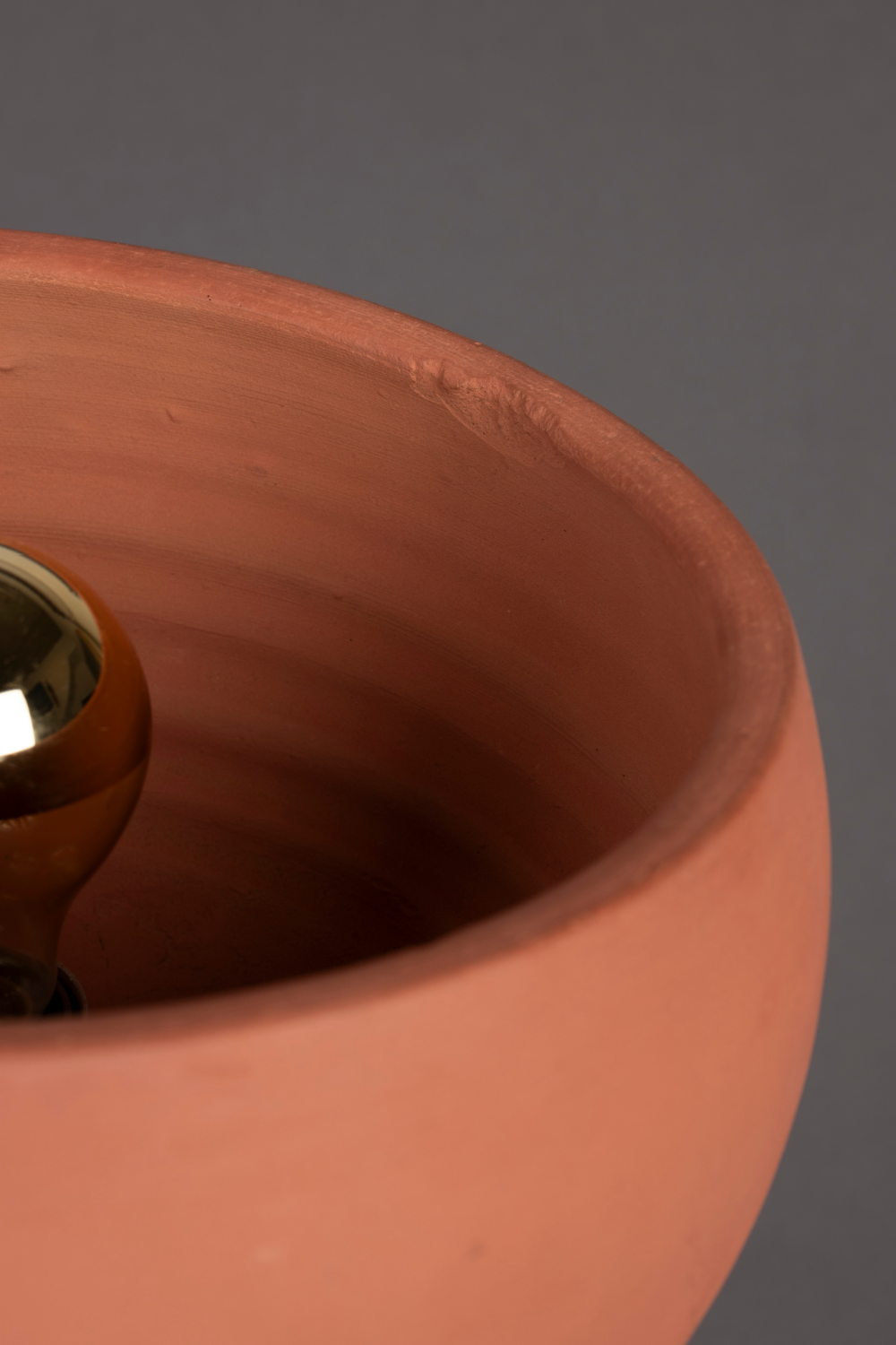 Terracotta Bowl Table Lamp | Dutchbone Zahra | OROA.com