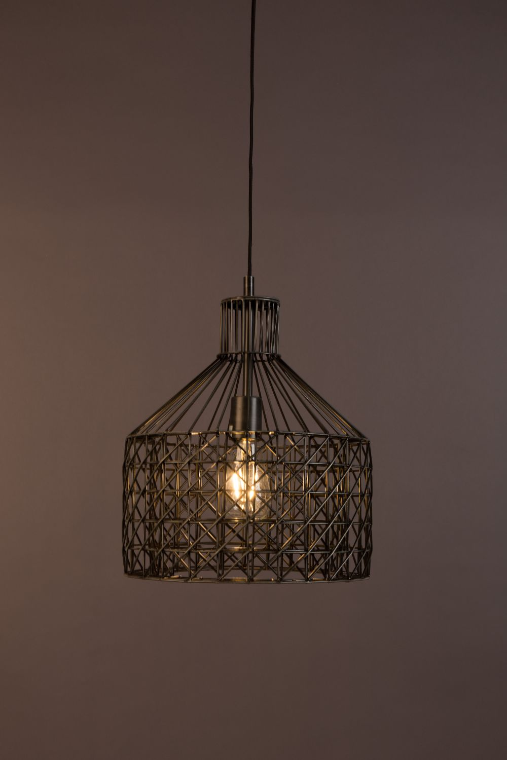 Gray Metal Weave Pendant Lamp | Dutchbone Jim | Oroa.com