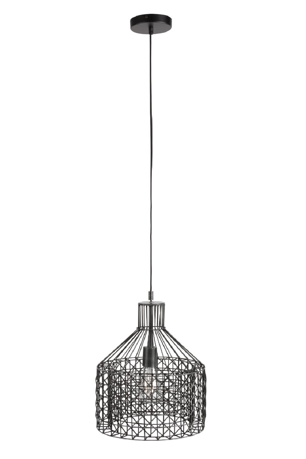 Gray Metal Weave Pendant Lamp | Dutchbone Jim | Oroa.com