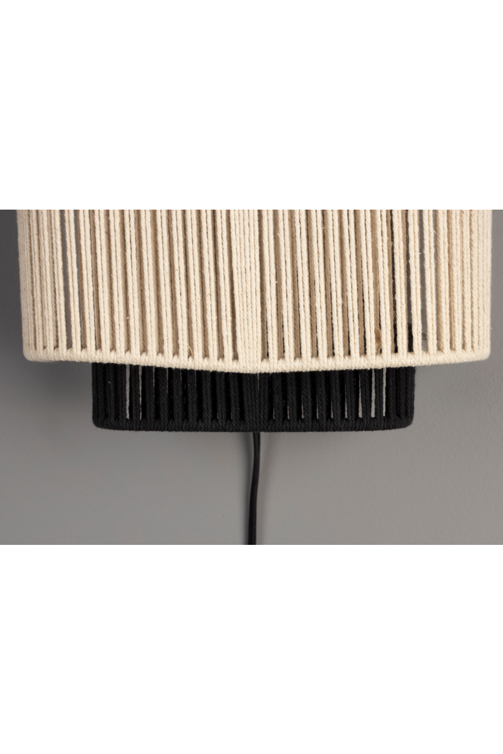 Beige Cotton Thread Wall Lamp | Dutchbone Elon | OROA.com