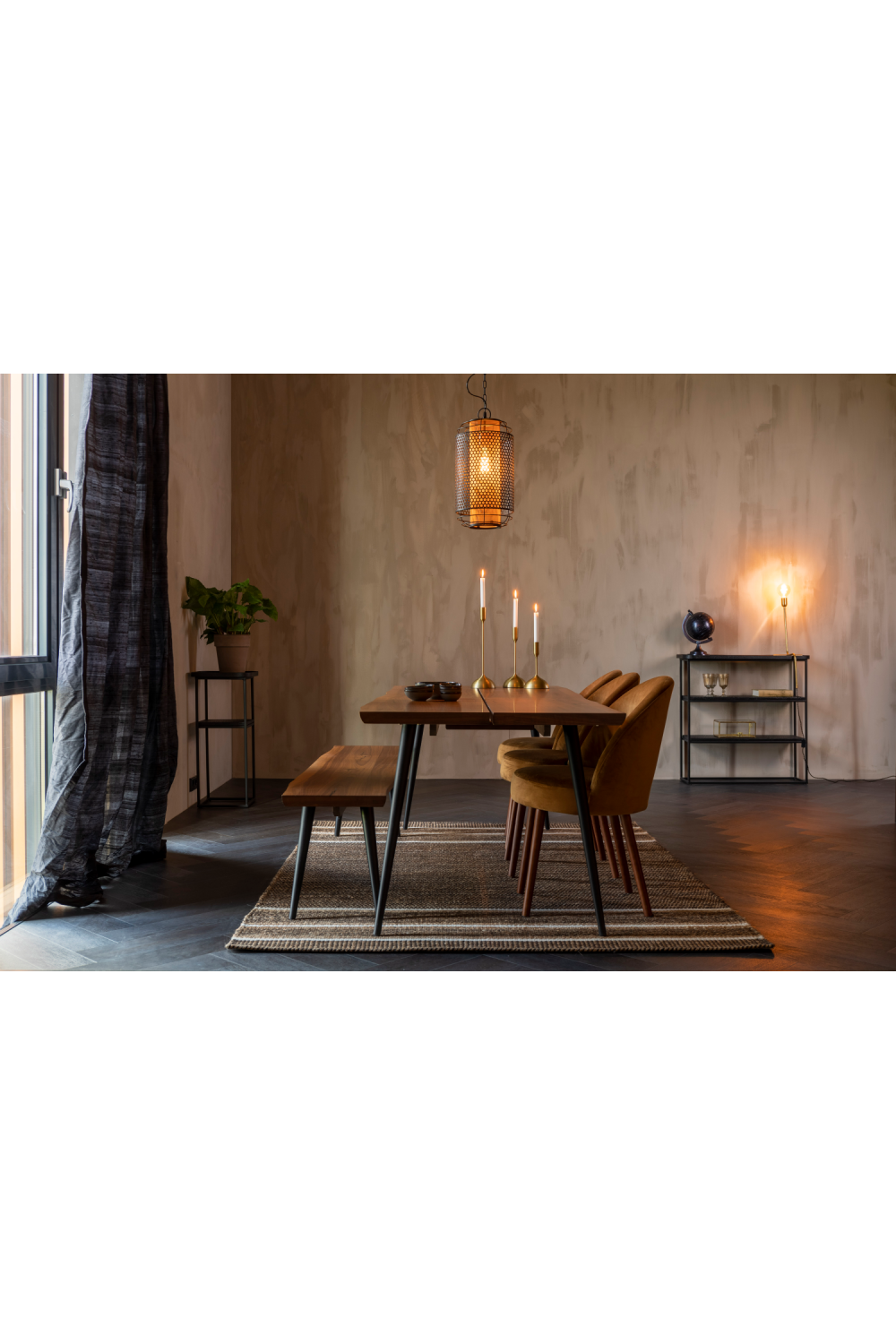 Handwoven Stripes Carpet 5' x 7'5" | Dutchbone Djahe | OROA.com