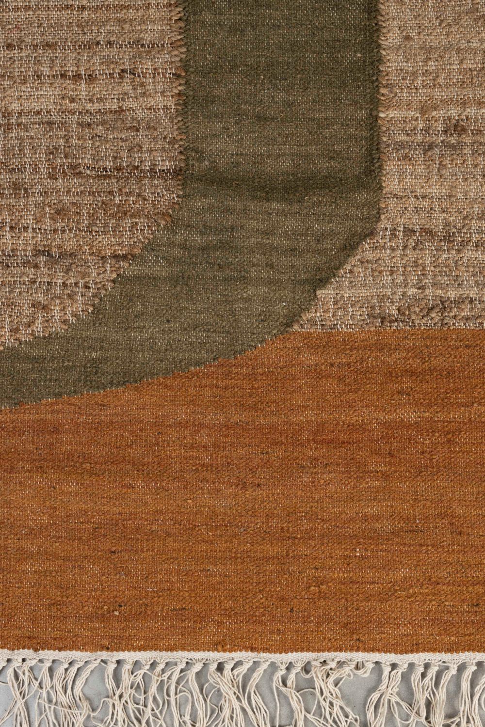 Abstract Print Fringed Carpet | Dutchbone Pavilion | OROA.com