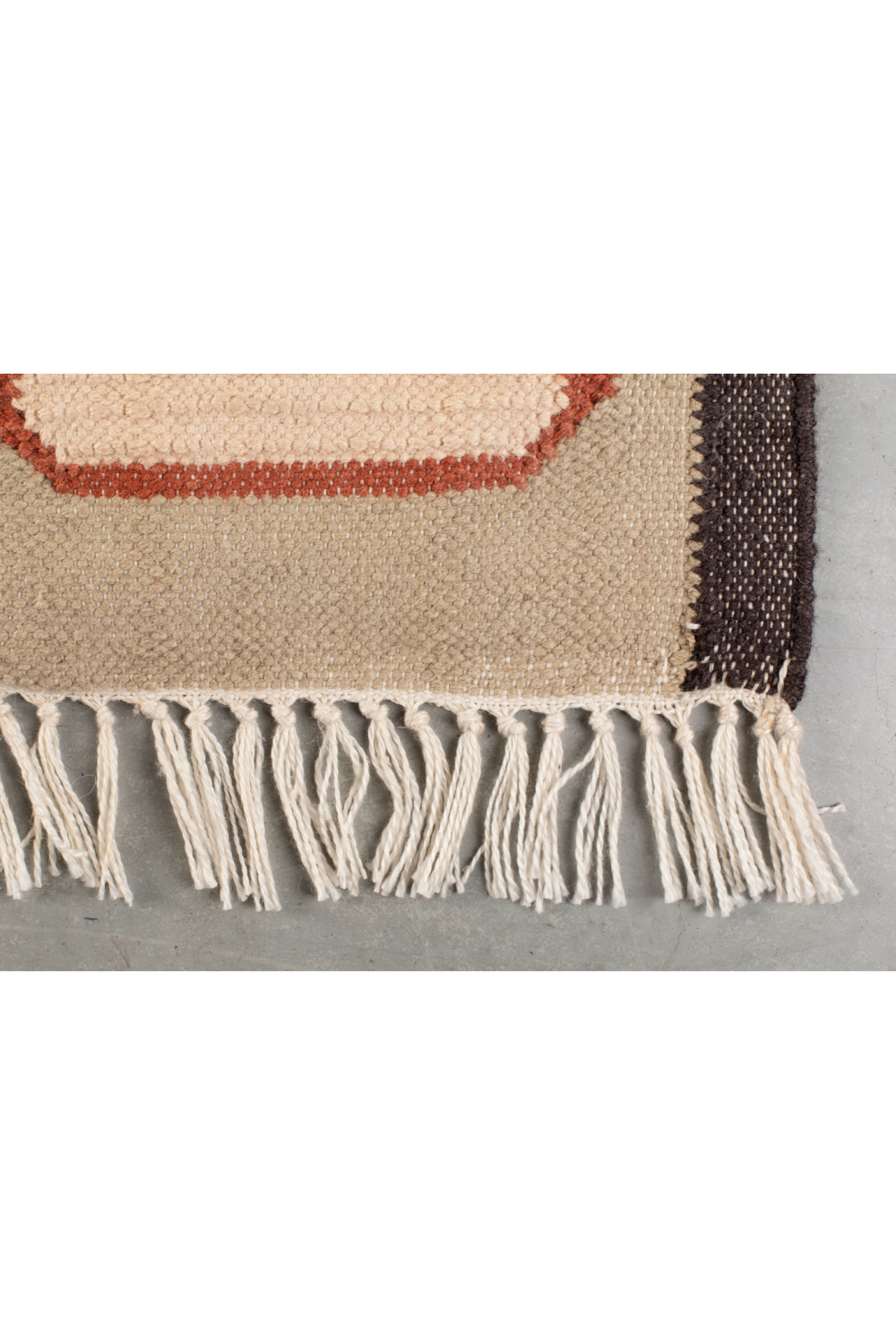 Multi-colored Geometric Rug | Dutchbone Haydon | OROA.com