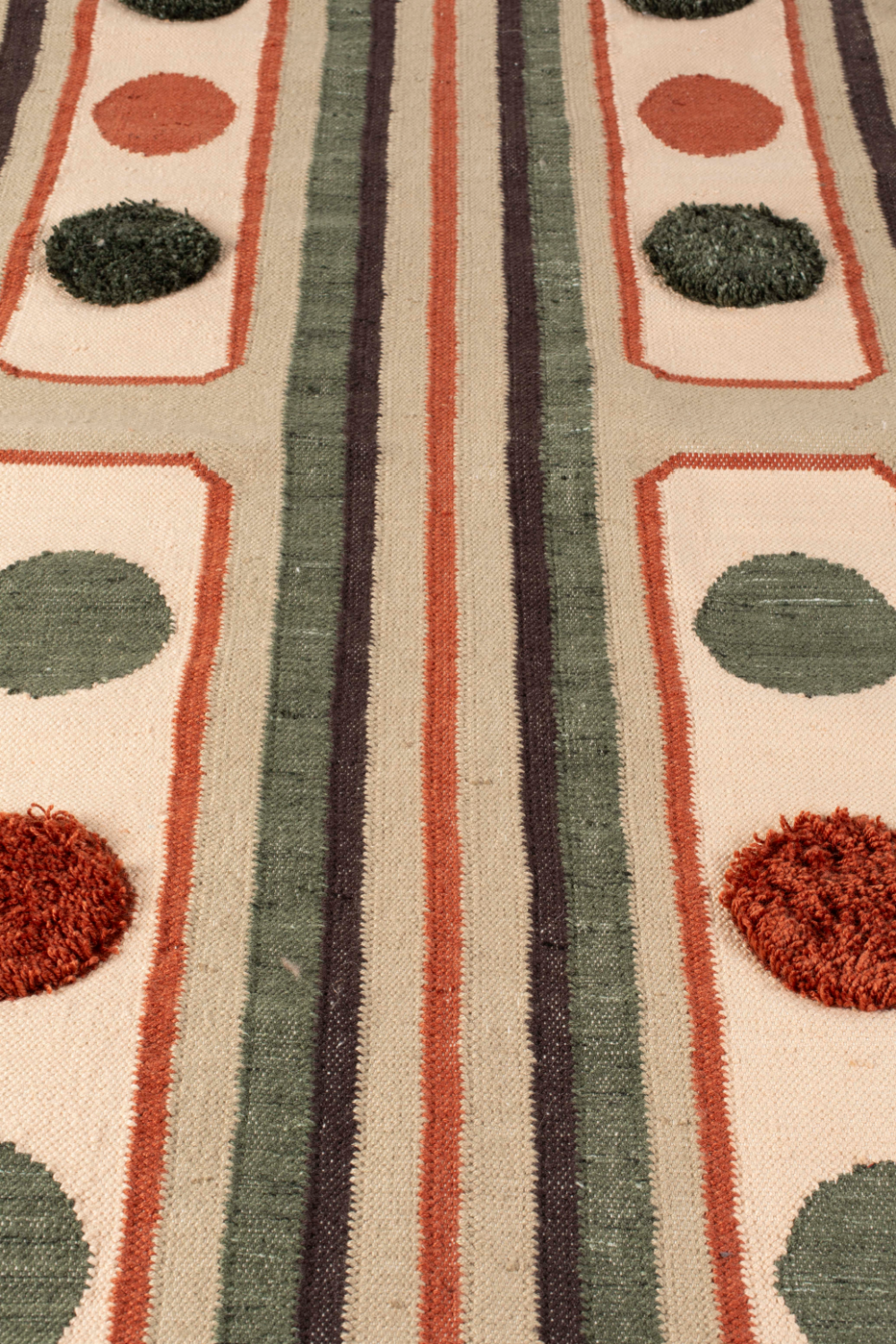 Multi-colored Geometric Rug | Dutchbone Haydon | OROA.com
