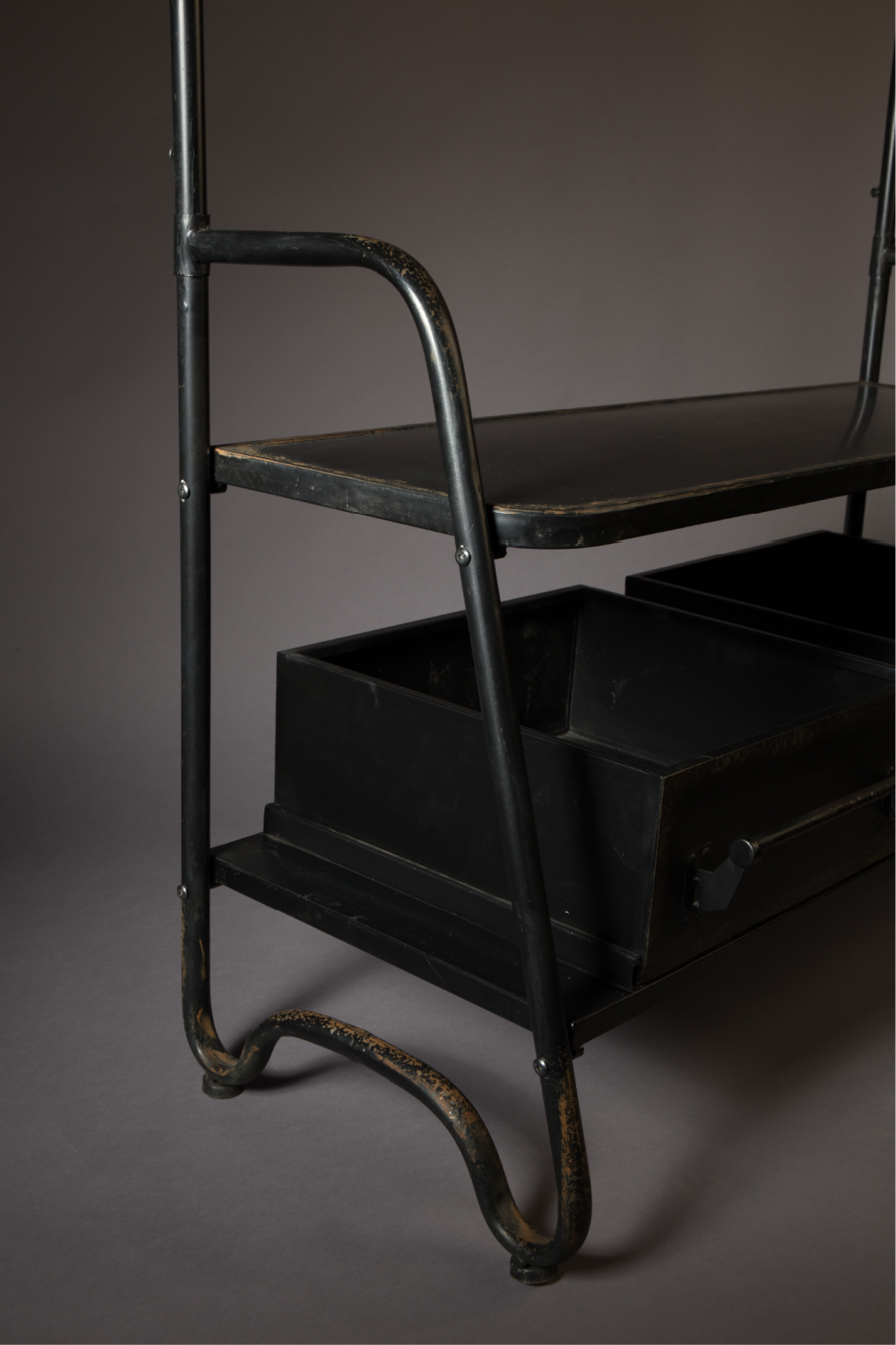 Vintage Black Free Standing Coat Rack | Dutchbone Lucius | DutchFurniture.com