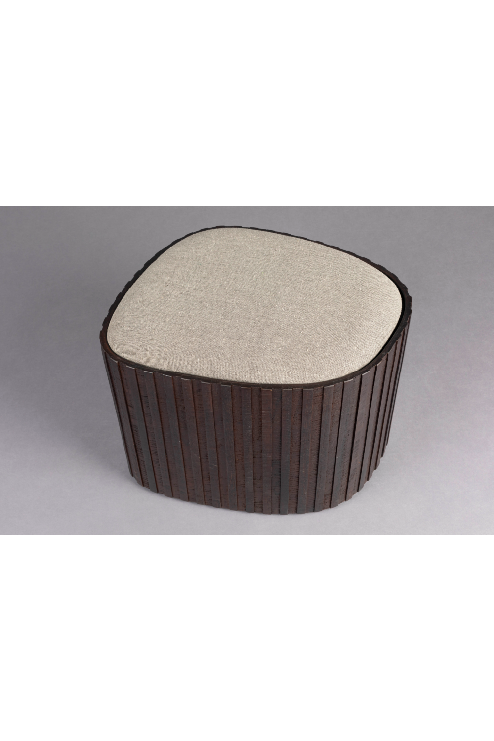 Teak Storage Pouf | Dutchbone Bay | OROA.com