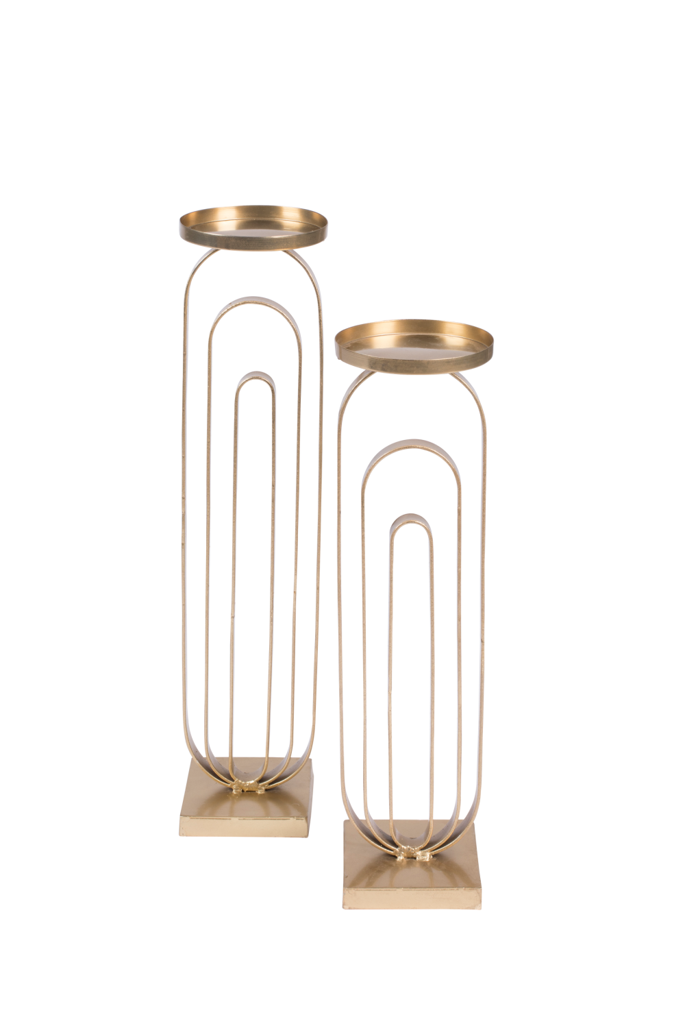 Vintage Gold Candle Holder L | Dutchbone Proa