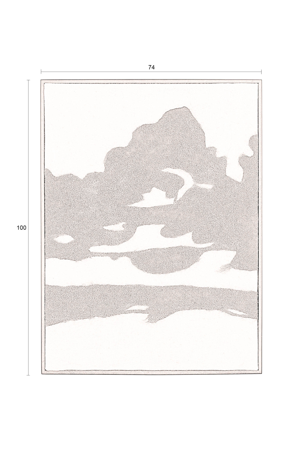 Abstract Wool Felt Walt Art | Dutchbone Sameer | OROA.com