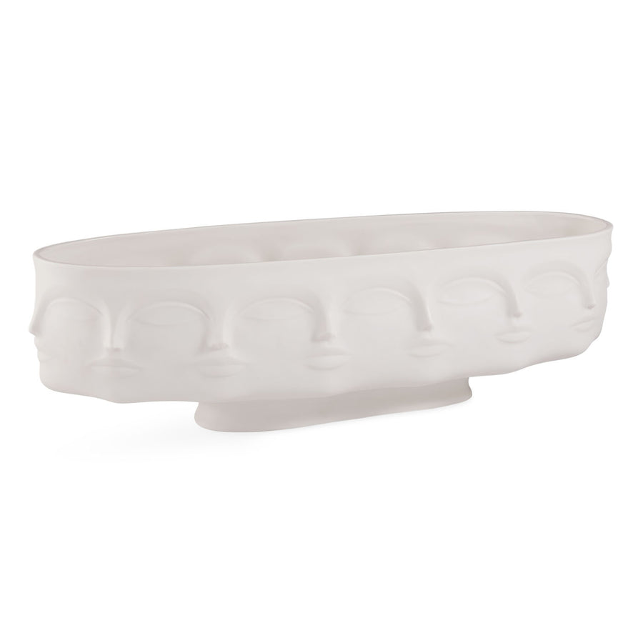 Unglazed Porcelain Long Bowl | Jonathan Adler Dora Maar | Oroa.com