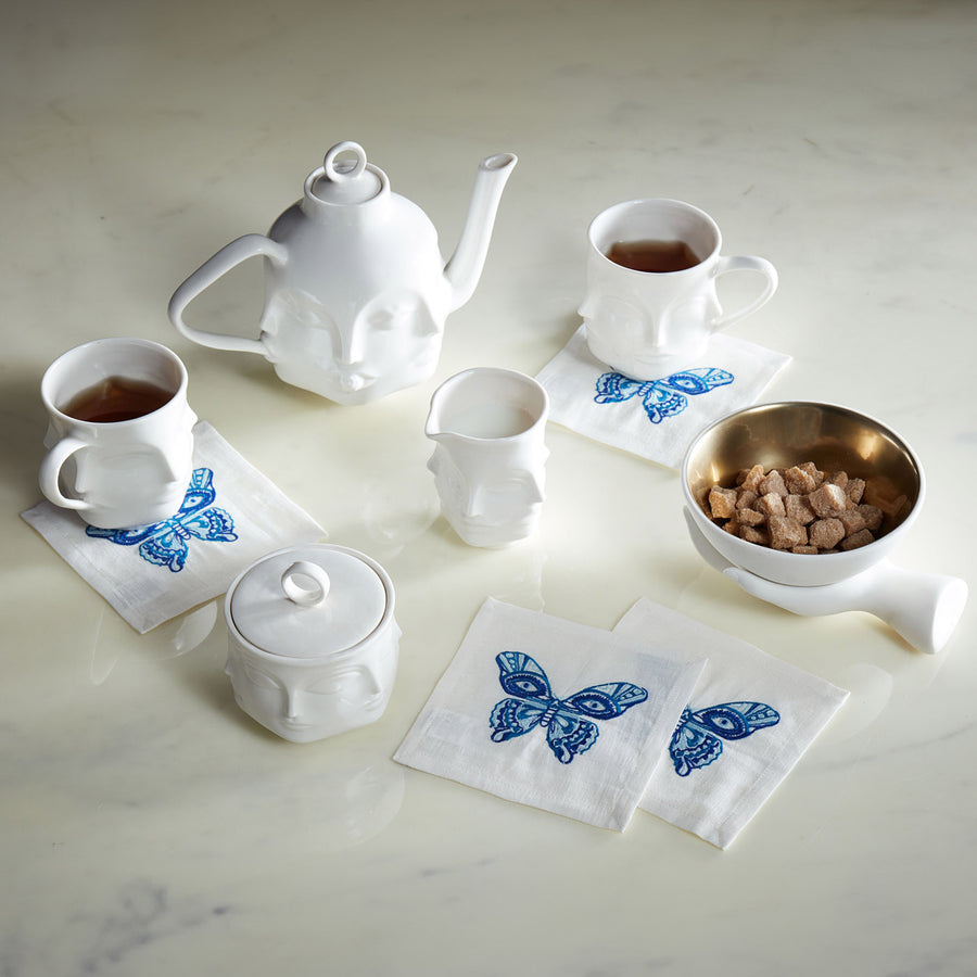 White Porcelain Face Teapot | Jonathan Adler Dora Maar