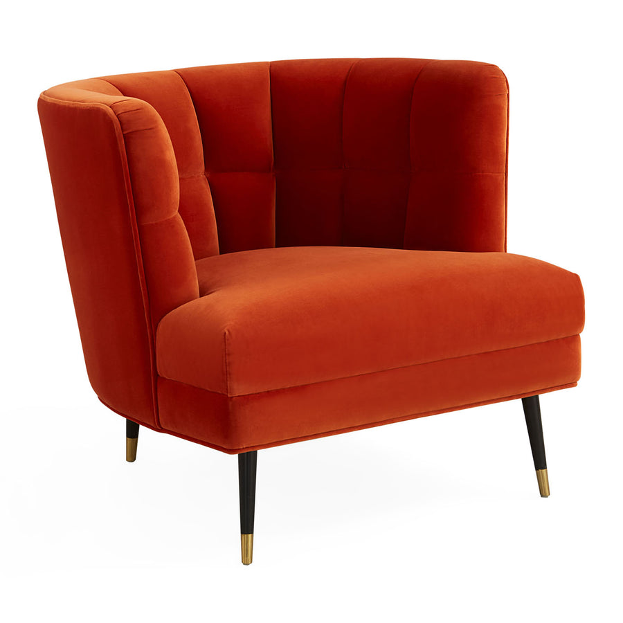 Curved Orange Club Chair | Jonathan Adler Draper | Oroa.com
