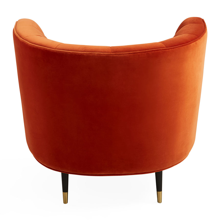 Curved Orange Club Chair | Jonathan Adler Draper | Oroa.com