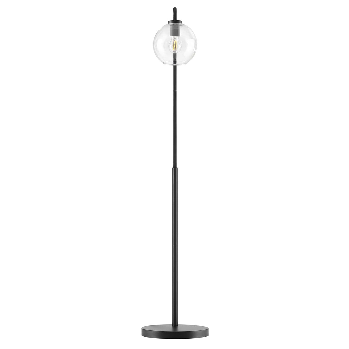 Glass Globe Glass Metal Floor Lamp - OROA
