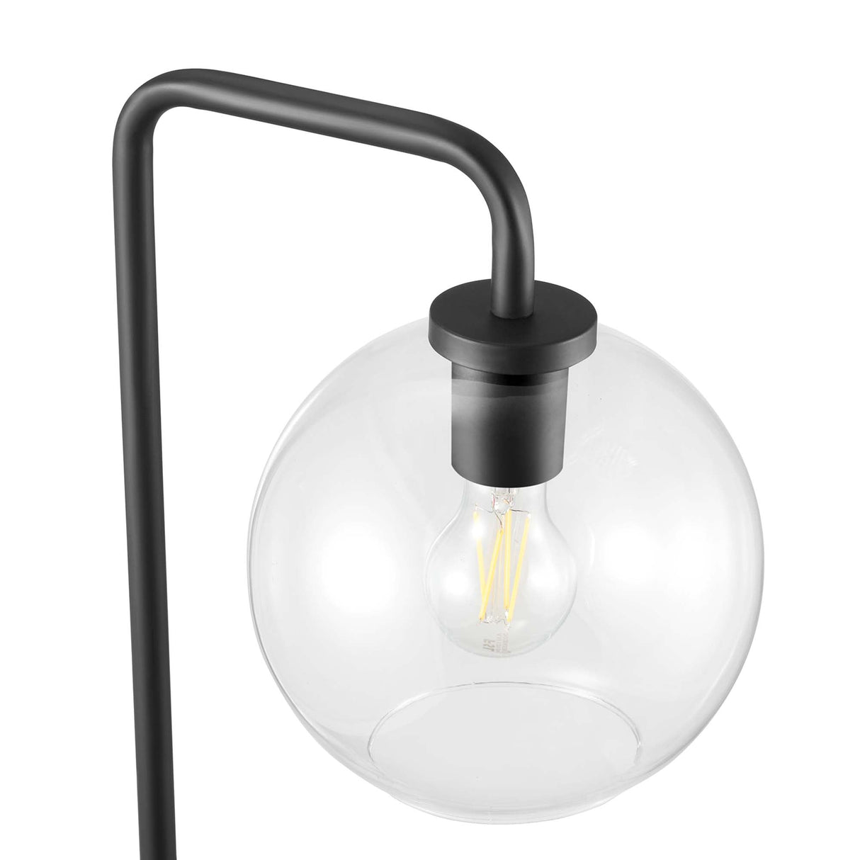 Glass Globe Glass Metal Floor Lamp - OROA